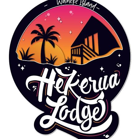 Hekerua Lodge Backpackers Oneroa Exterior foto